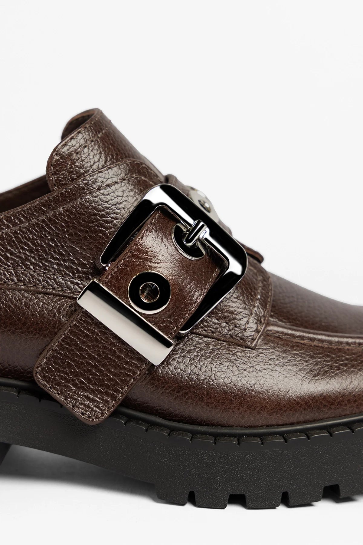 Larroude Stewart Lugsole Loafer Brown Leather