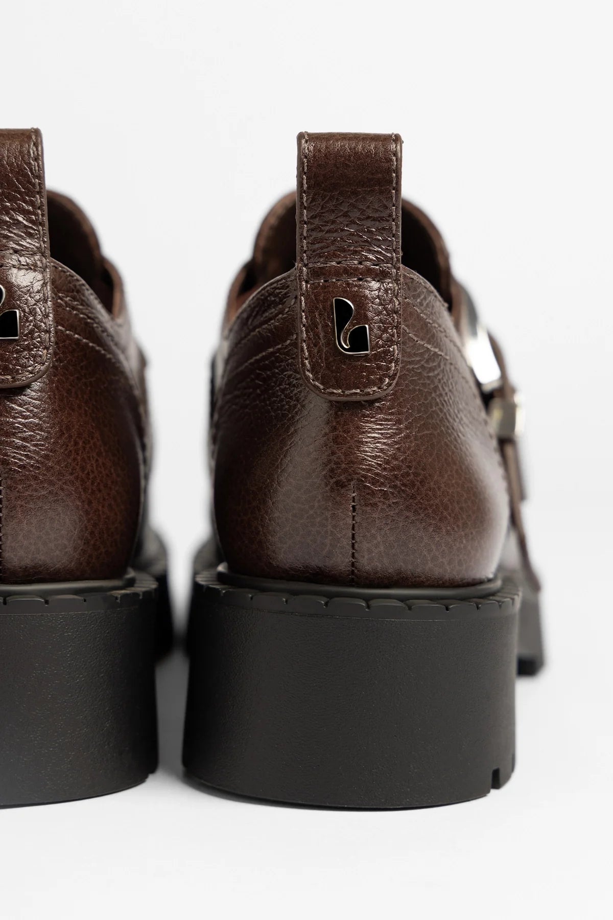 Larroude Stewart Lugsole Loafer Brown Leather