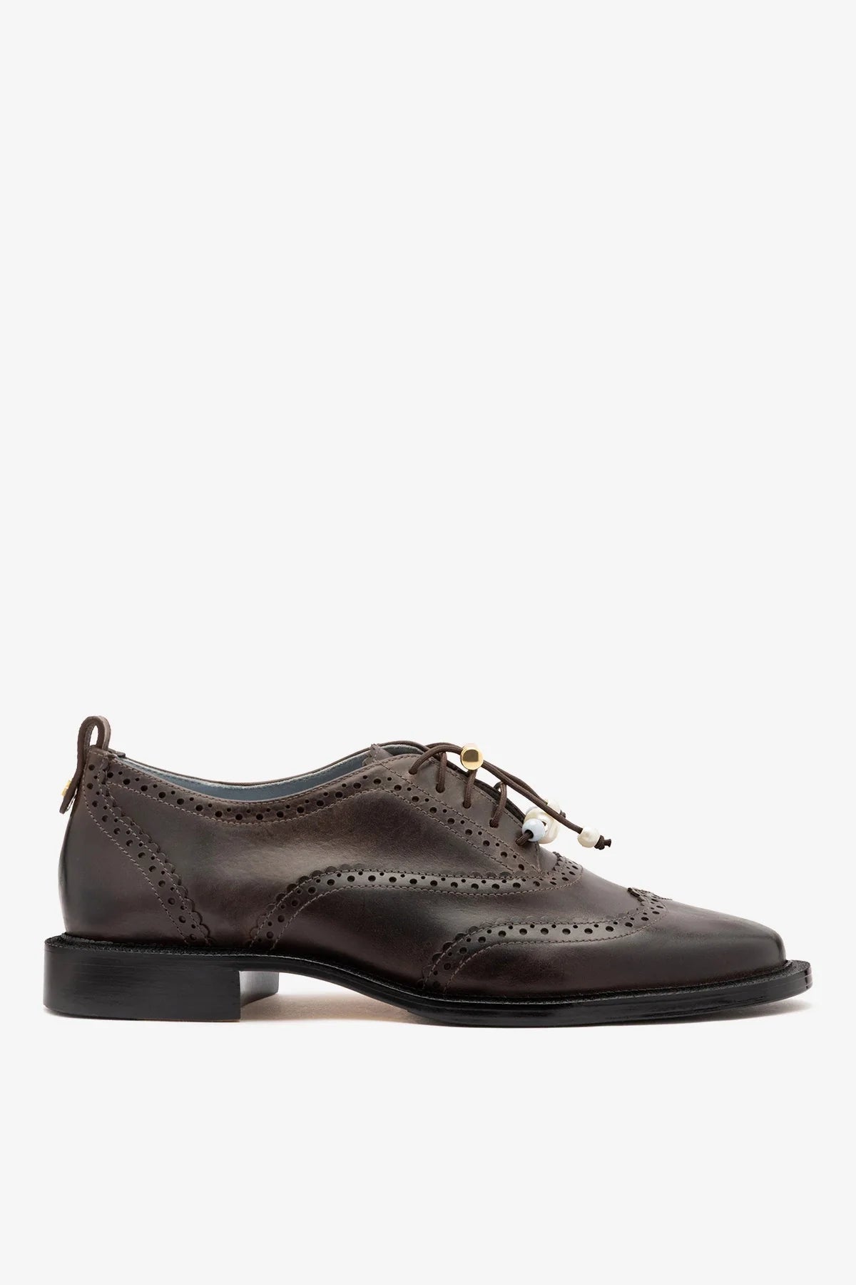 Larroude Ginny Loafer Brown Leather