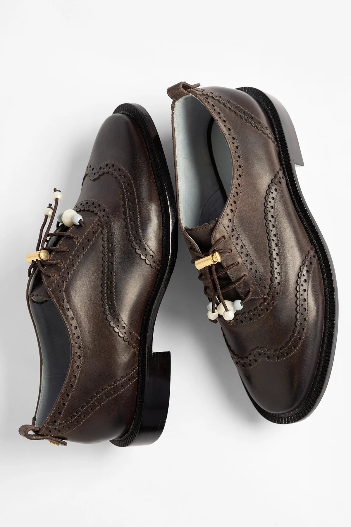 Larroude Ginny Loafer Brown Leather