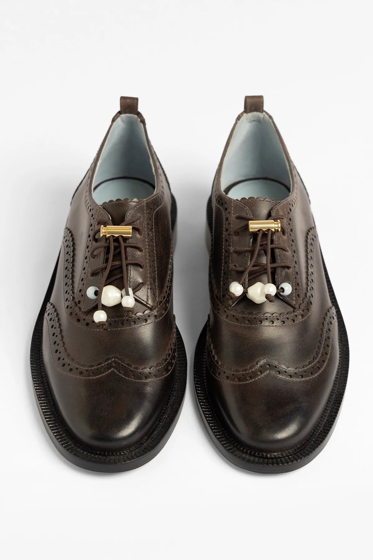 Larroude Ginny Loafer Brown Leather