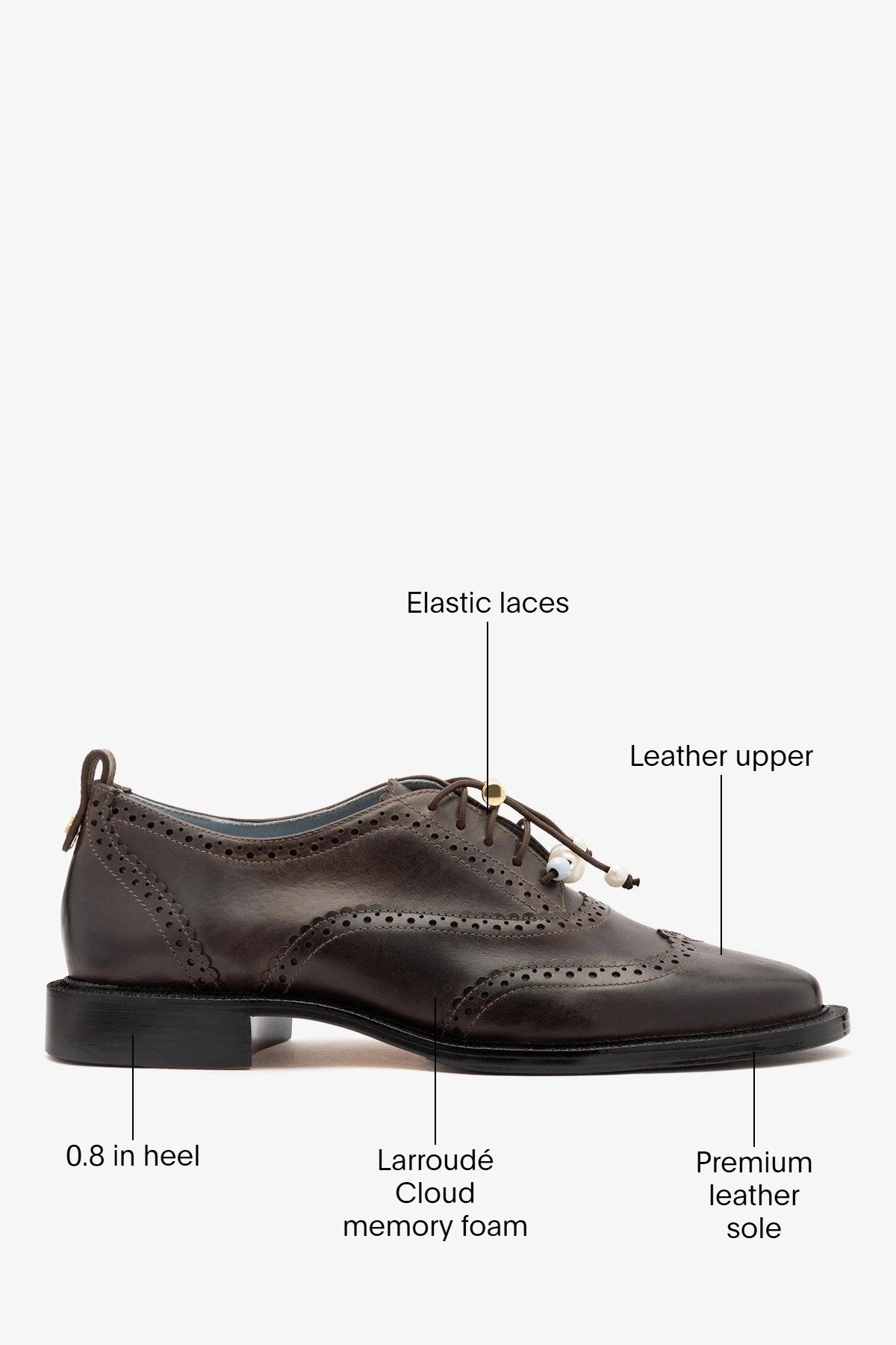 Larroude Ginny Loafer Brown Leather