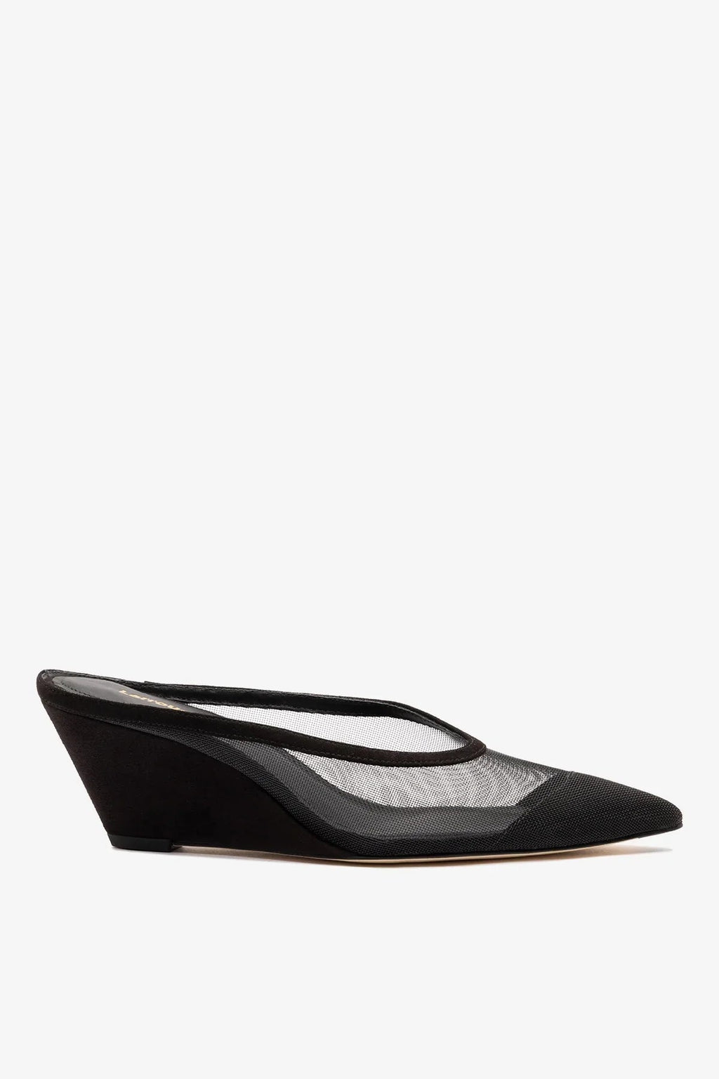 Larroude Loulou Mesh Mule Black