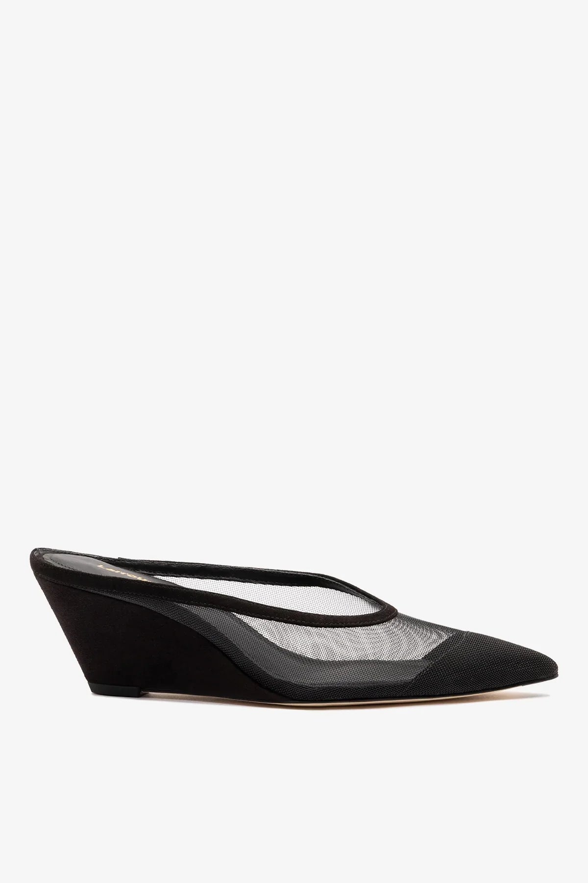 Larroude Loulou Mesh Mule Black