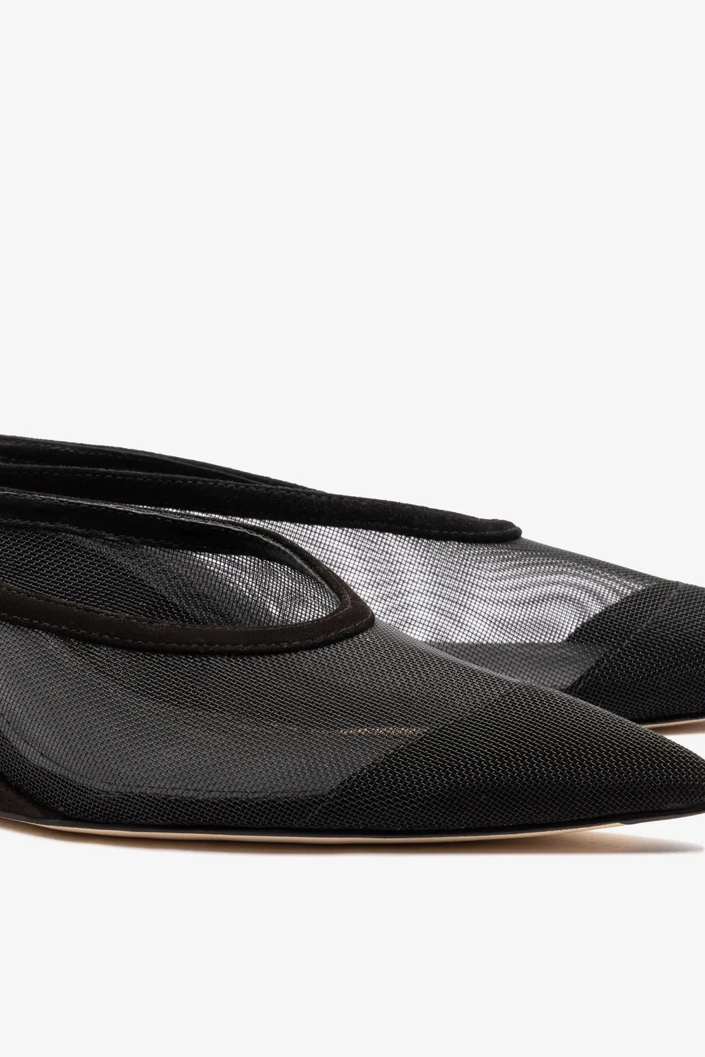 Larroude Loulou Mesh Mule Black
