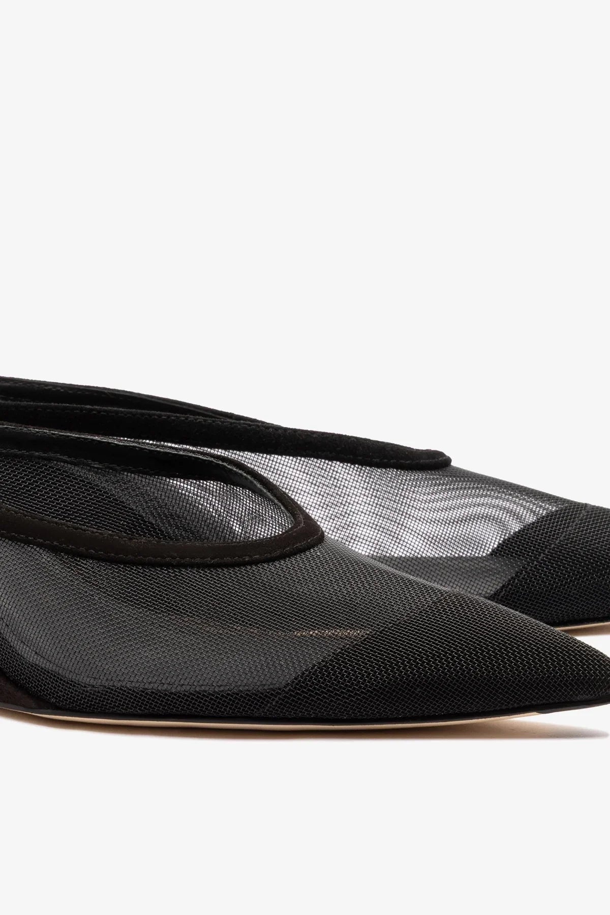 Larroude Loulou Mesh Mule Black