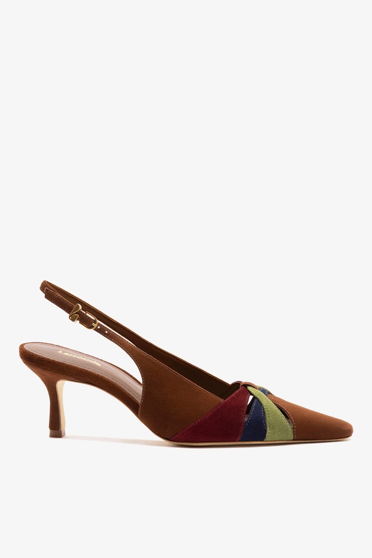 Larroude Kirstin Pump Burnt Umber Suede