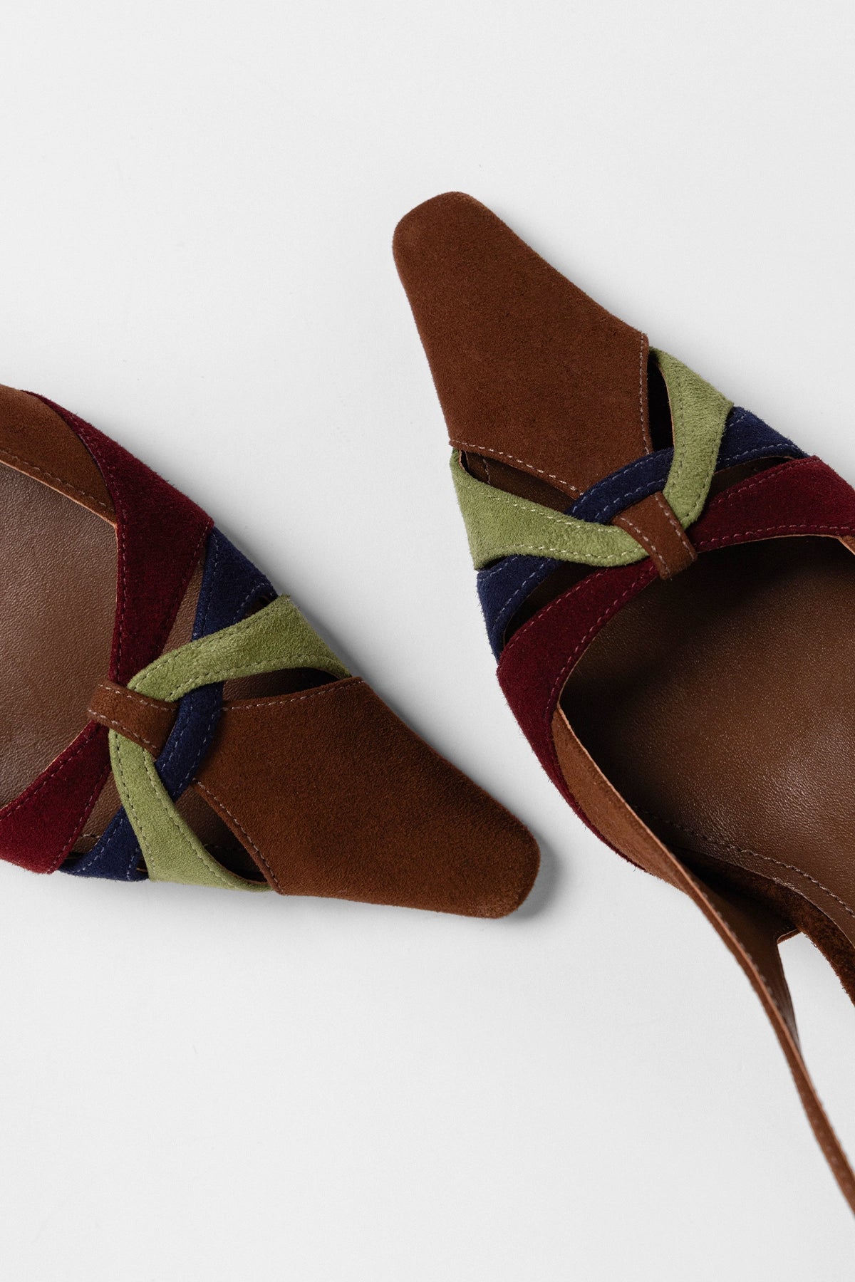 Larroude Kirstin Pump Burnt Umber Suede