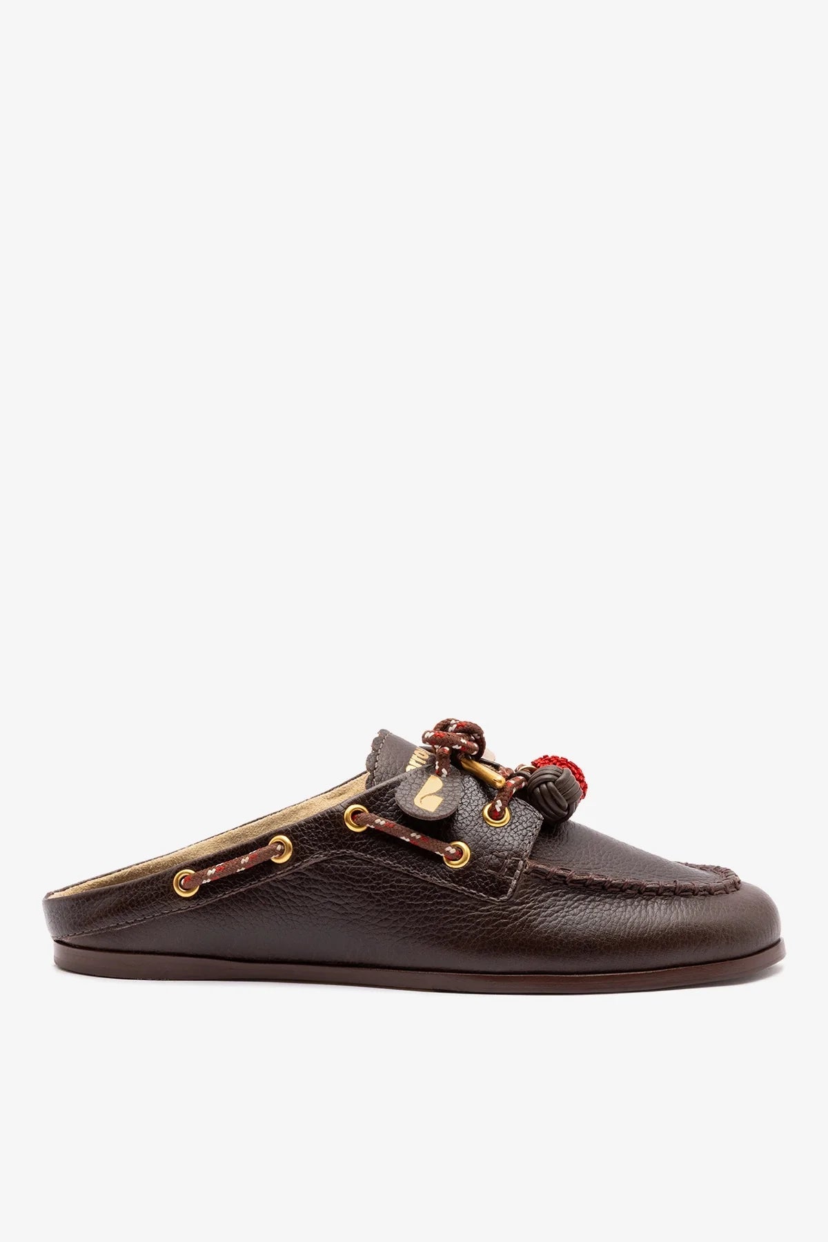 Larroude Cyprus Mule Brown Leather