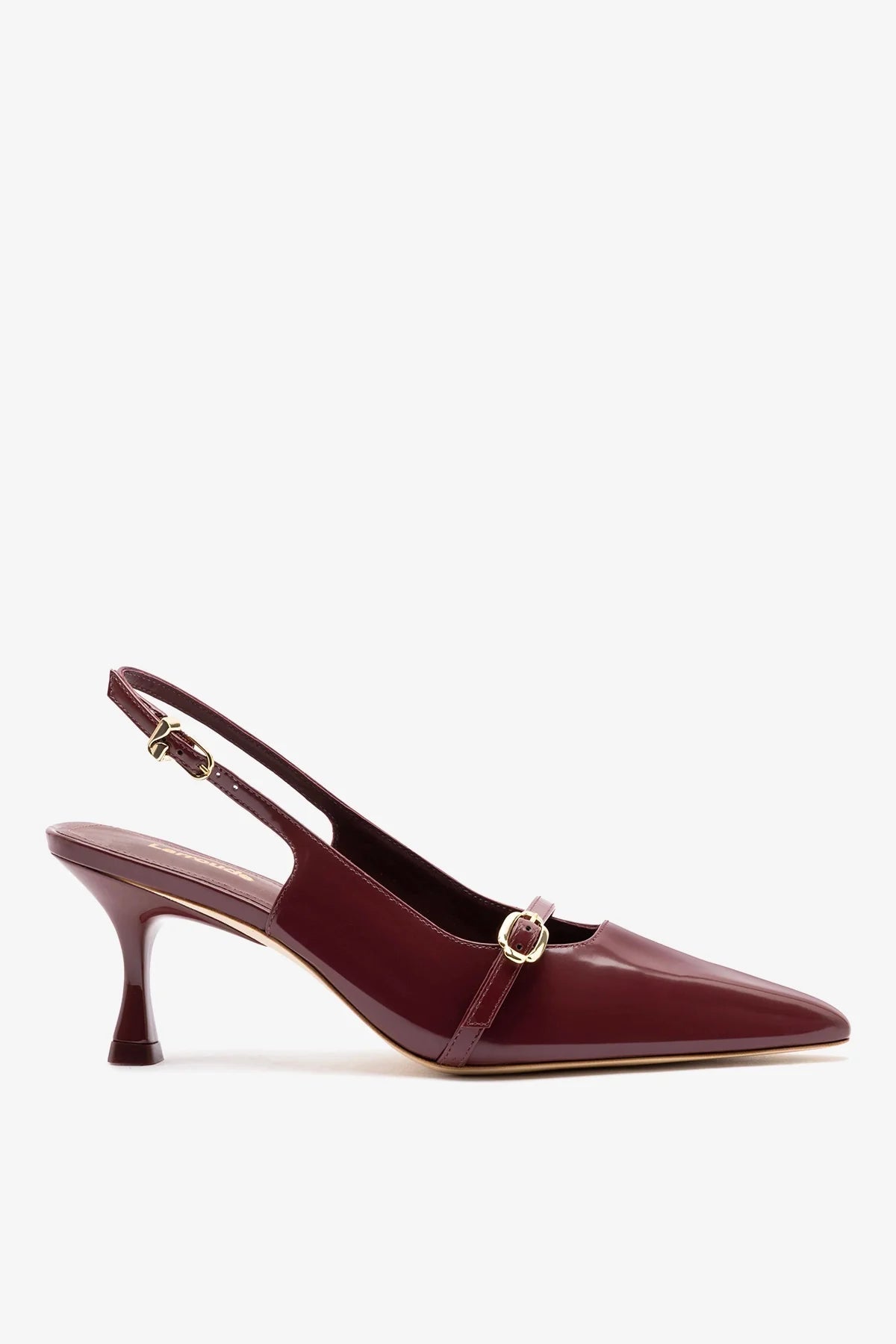 Larroude Ines Pump Burgundy Leather
