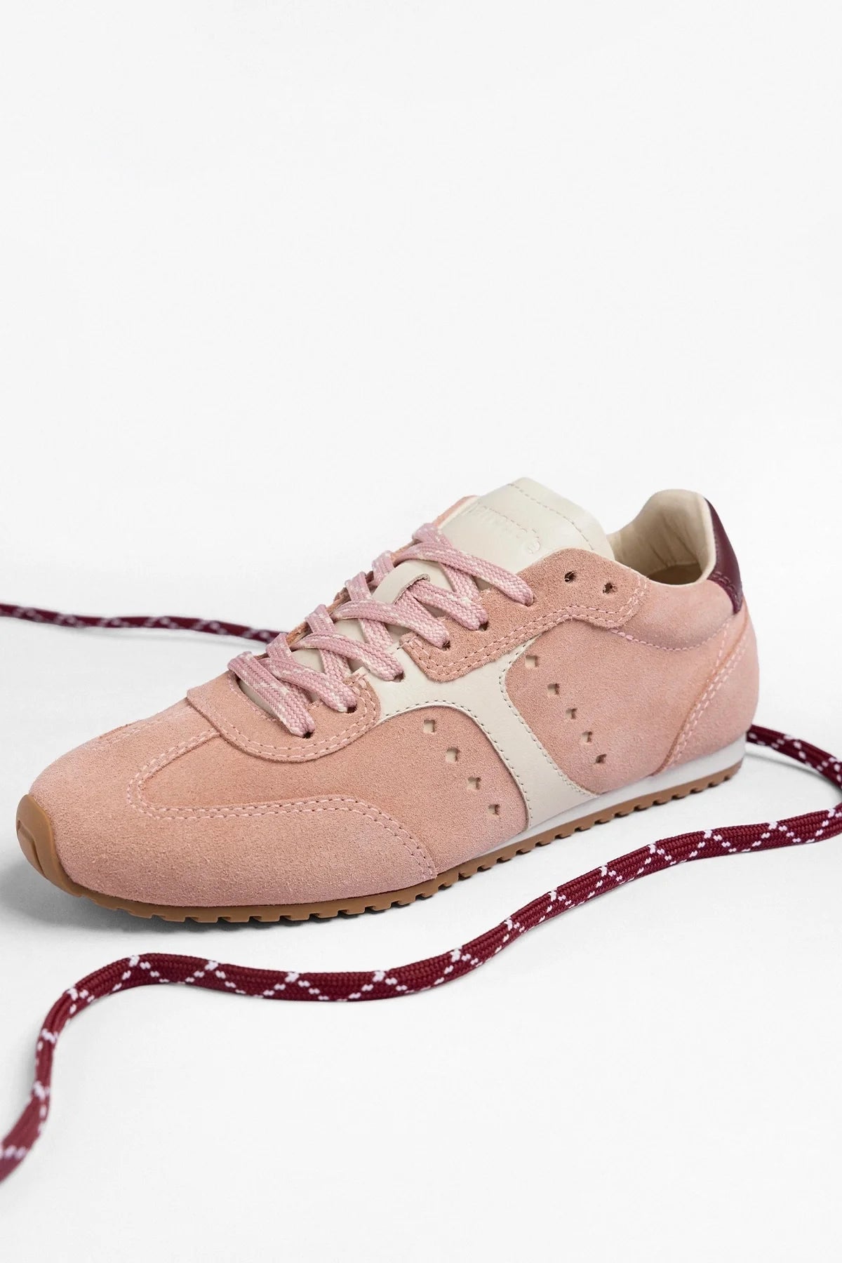 Larroude Stella Sneaker Tulip Suede