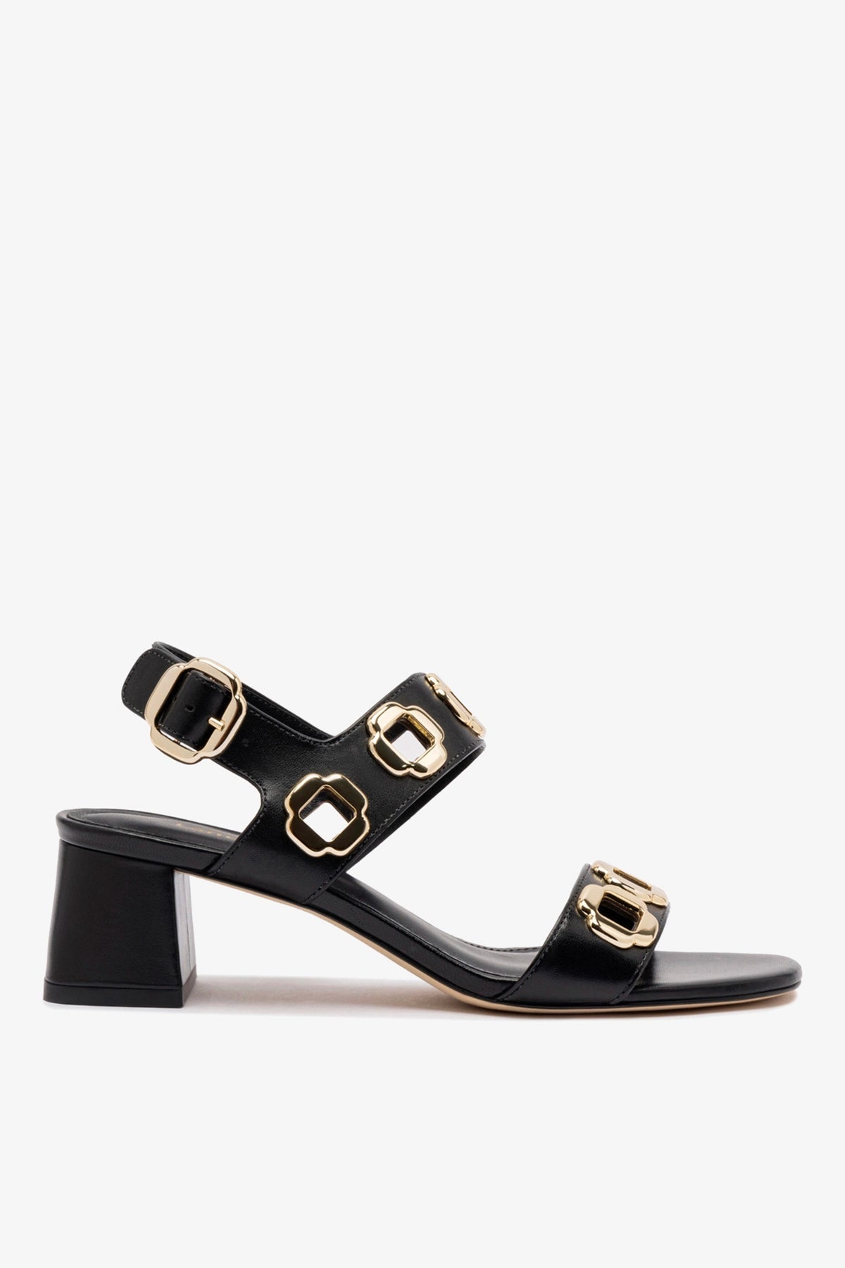 Larroude Milan Sandal In Black Leather