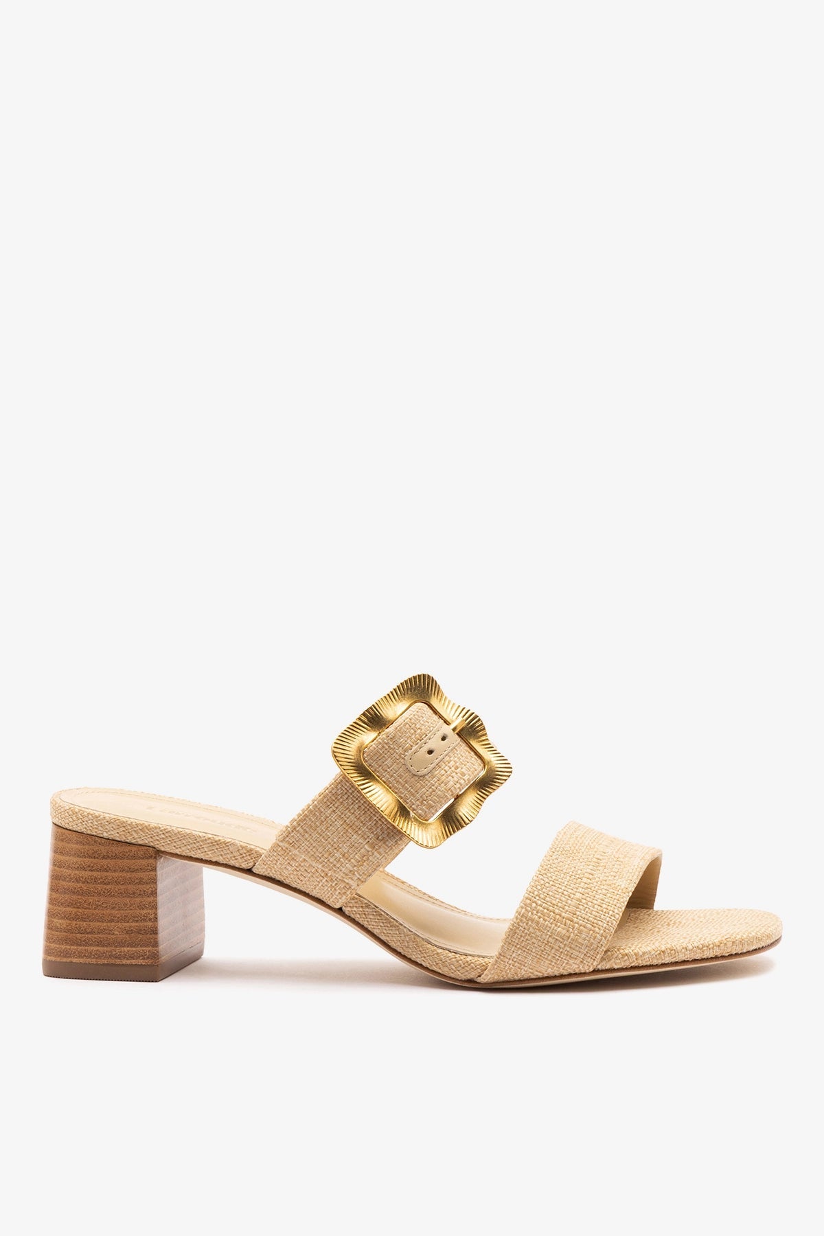 Larroude Maria Sandal Beige Raffia