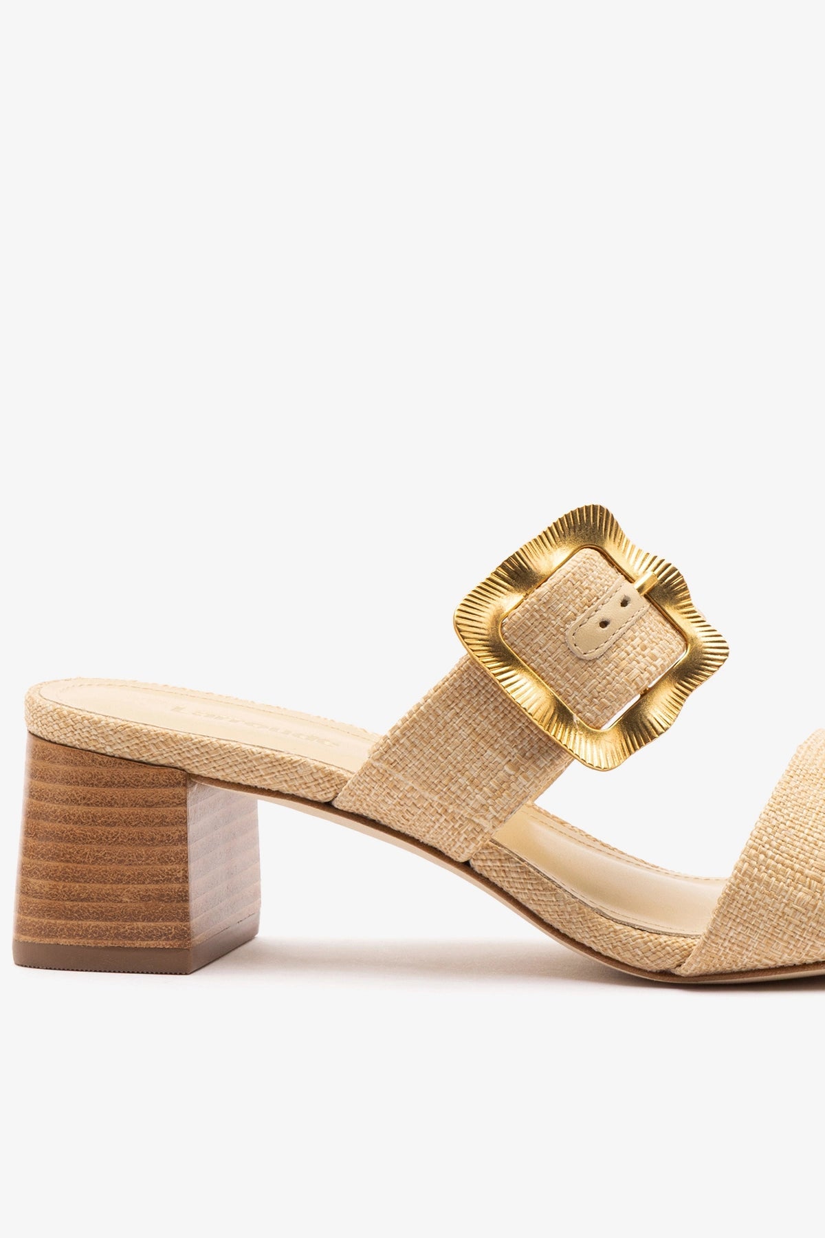 Larroude Maria Sandal Beige Raffia