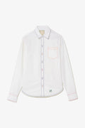 Larroude Layla Buttondown Shirt In White Percale