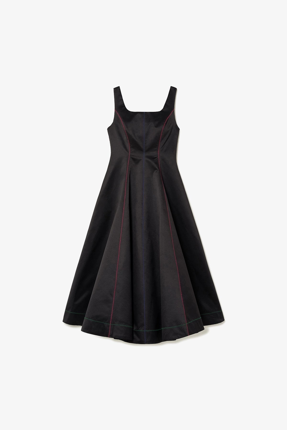 Larroude Sophia Dress In Black Satin
