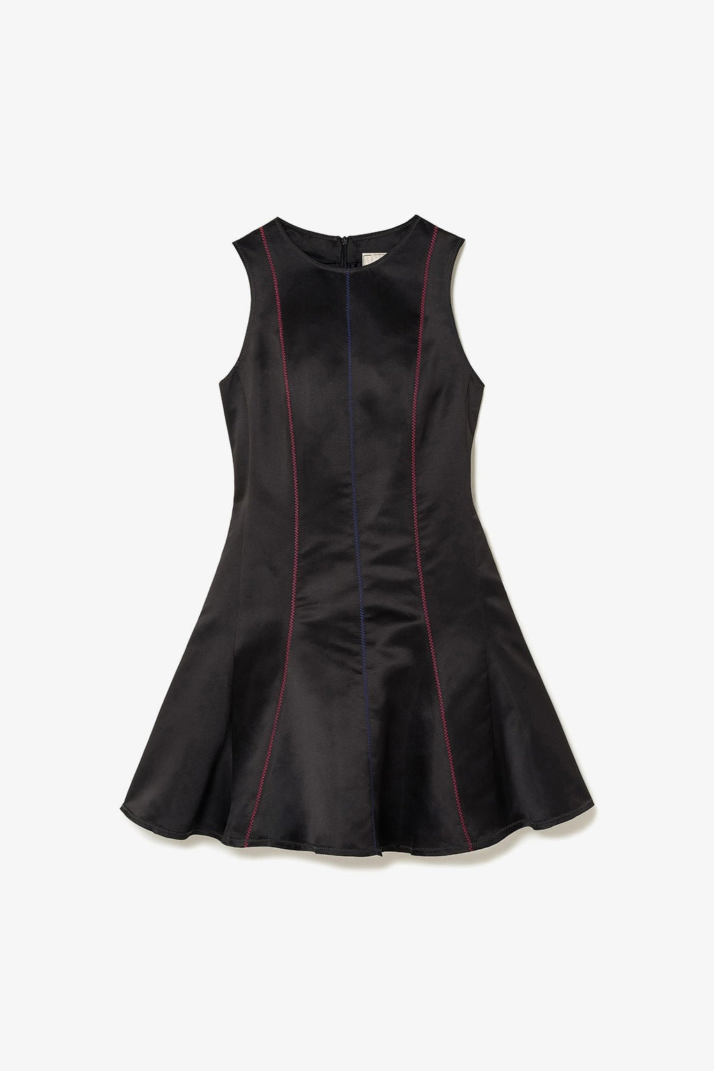 Larroude Sarah Dress In Black Satin