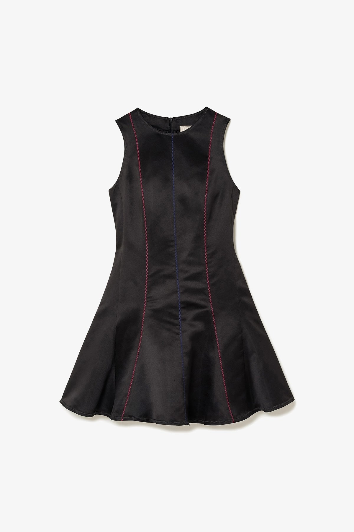 Larroude Sarah Dress In Black Satin