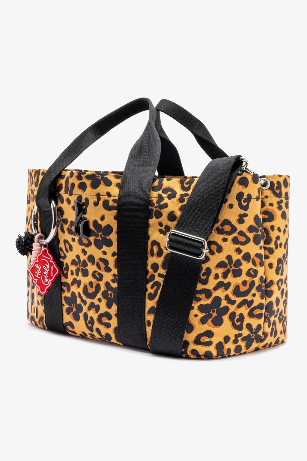 Larroude Americana Tote Bag In Leopard Jacquard