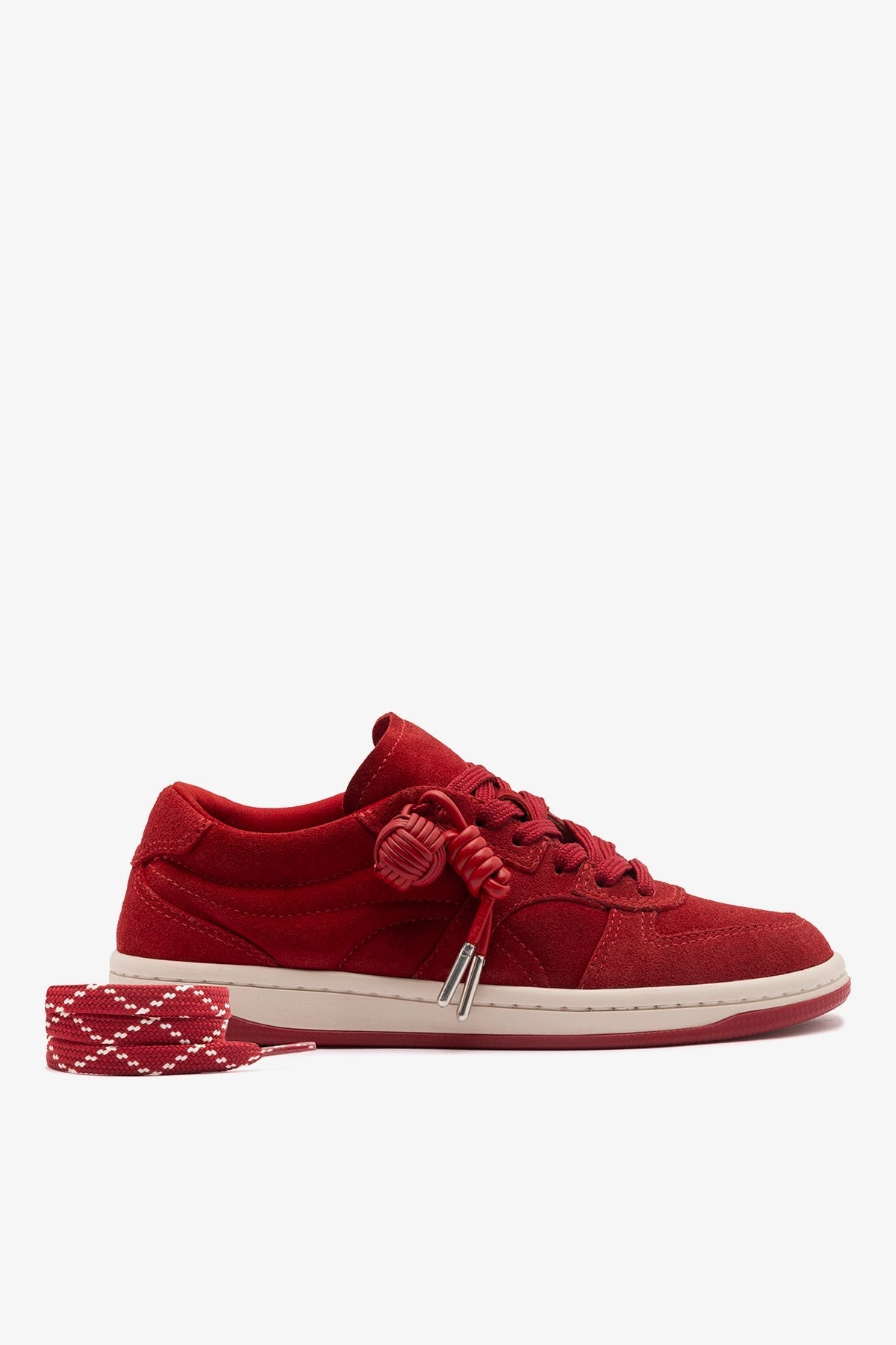 Larroude George Sneaker Carmine Suede