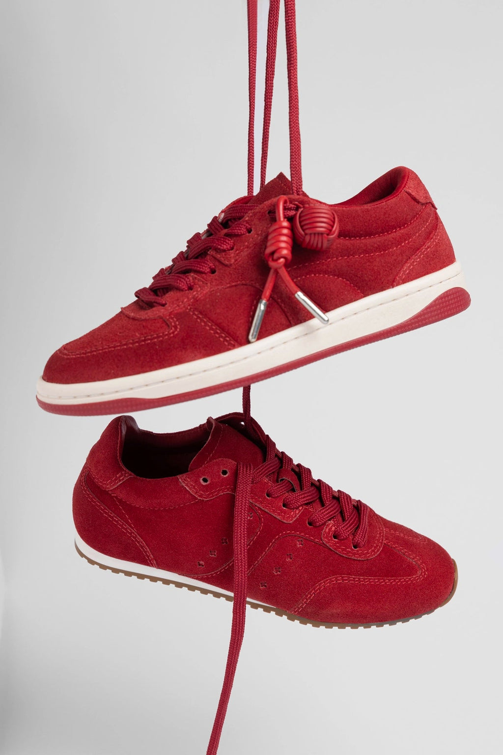 Larroude George Sneaker Carmine Suede