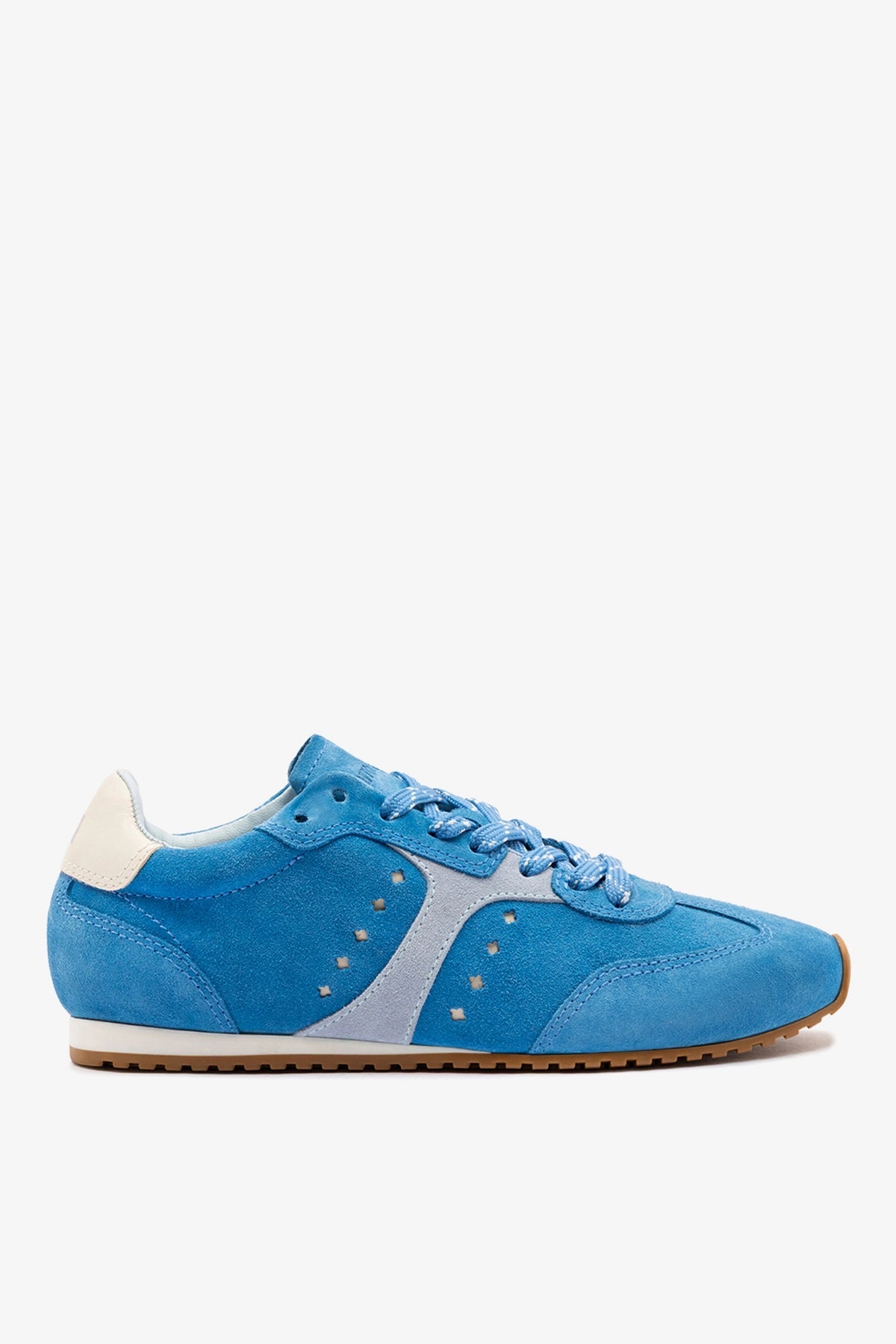 Larroude Stella Sneaker In Azure Suede