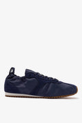 Larroude Stella Lite Sneaker In Navy Nylon and Suede