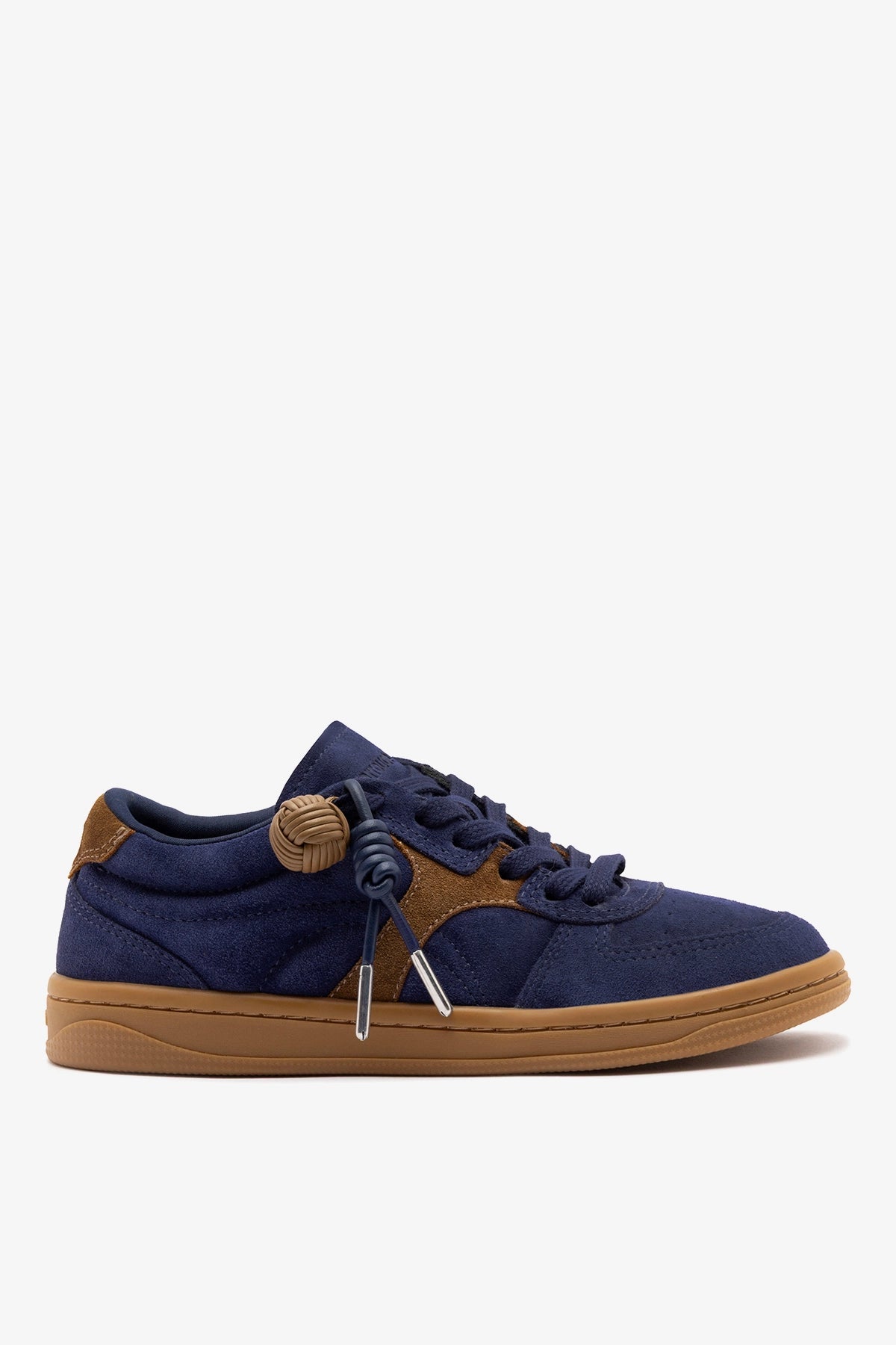 Larroude George Sneaker Navy Suede