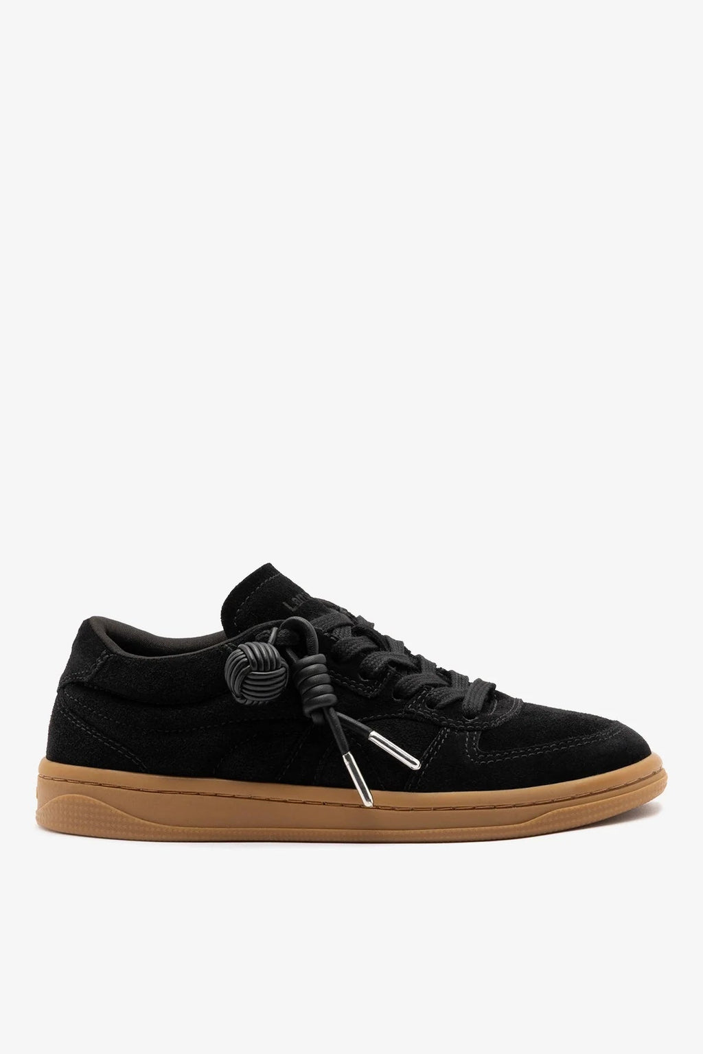Larroude George Sneaker Black Suede