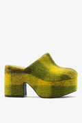 Larroude Miso Platform Clog Cactus Printed Felt
