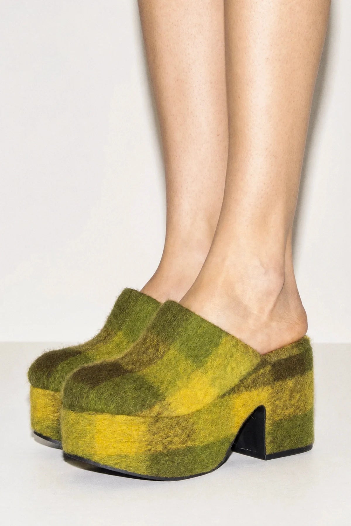 Larroude Miso Platform Clog Cactus Printed Felt