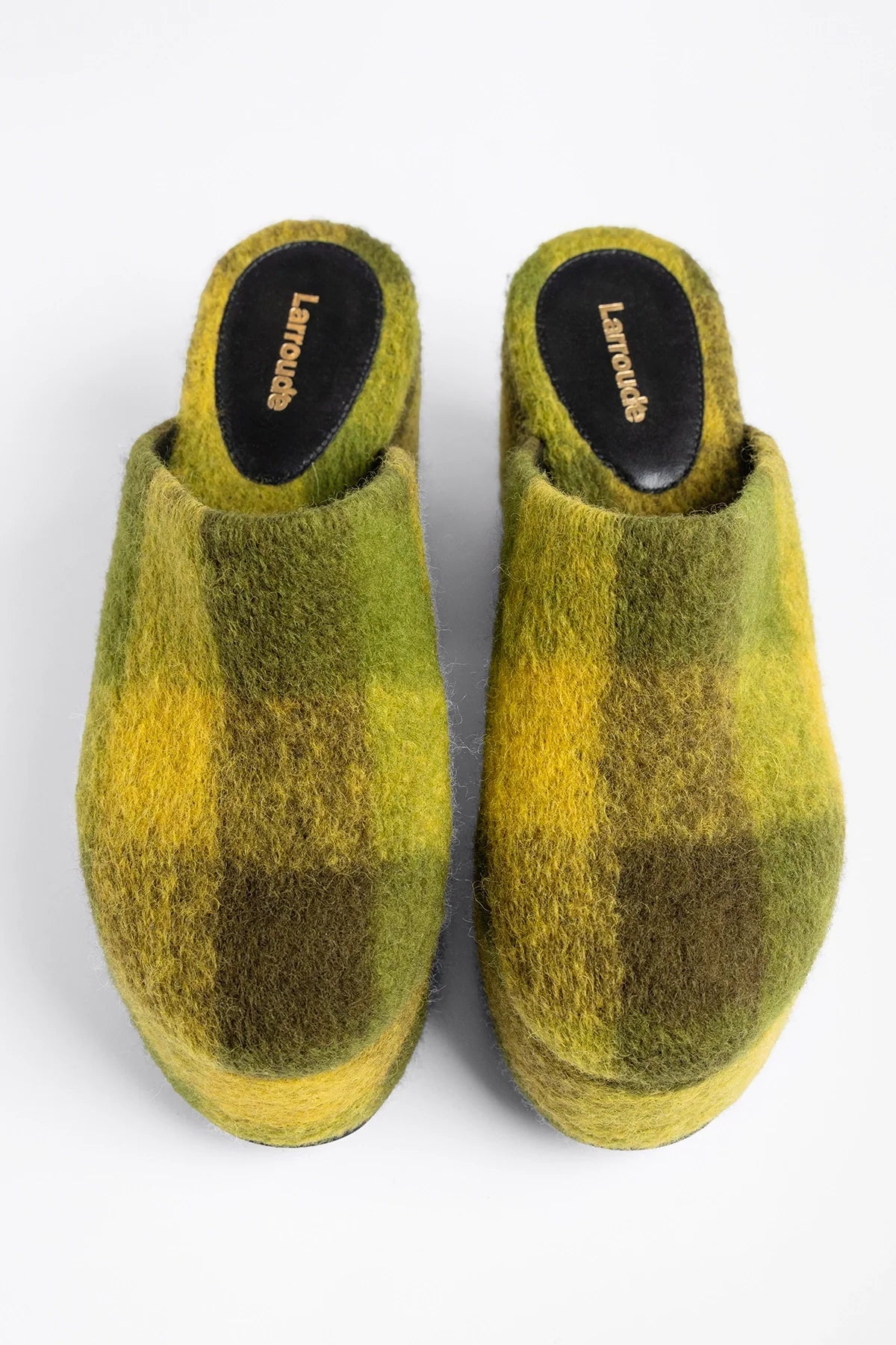 Larroude Miso Platform Clog Cactus Printed Felt