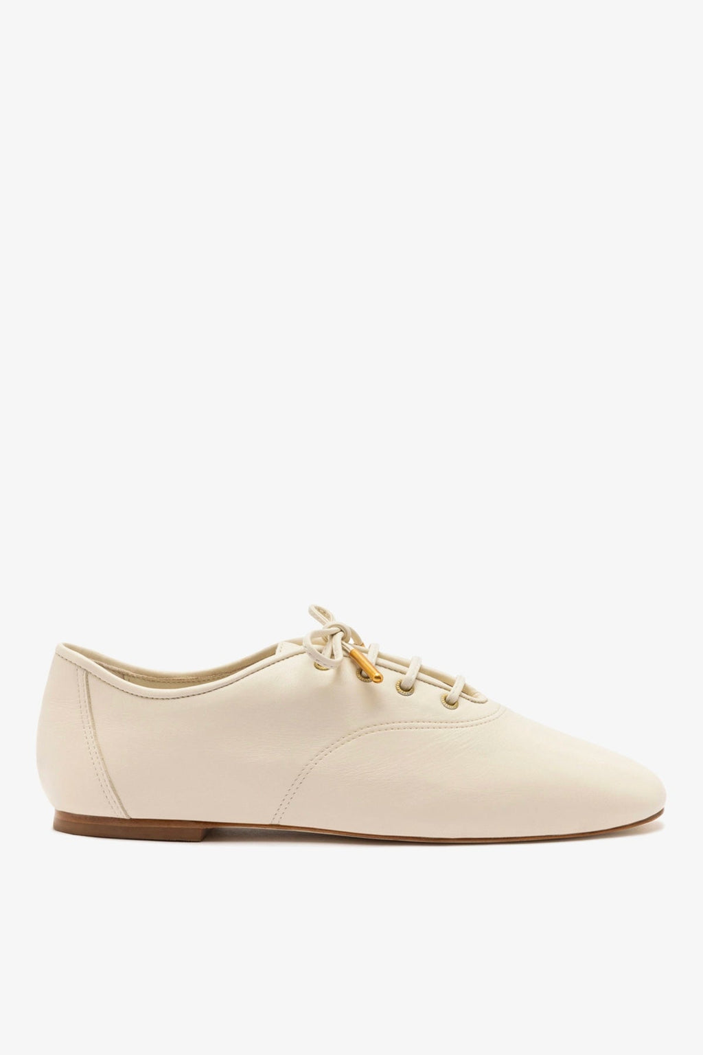 Larroude Liza Sneaker In Ivory Leather