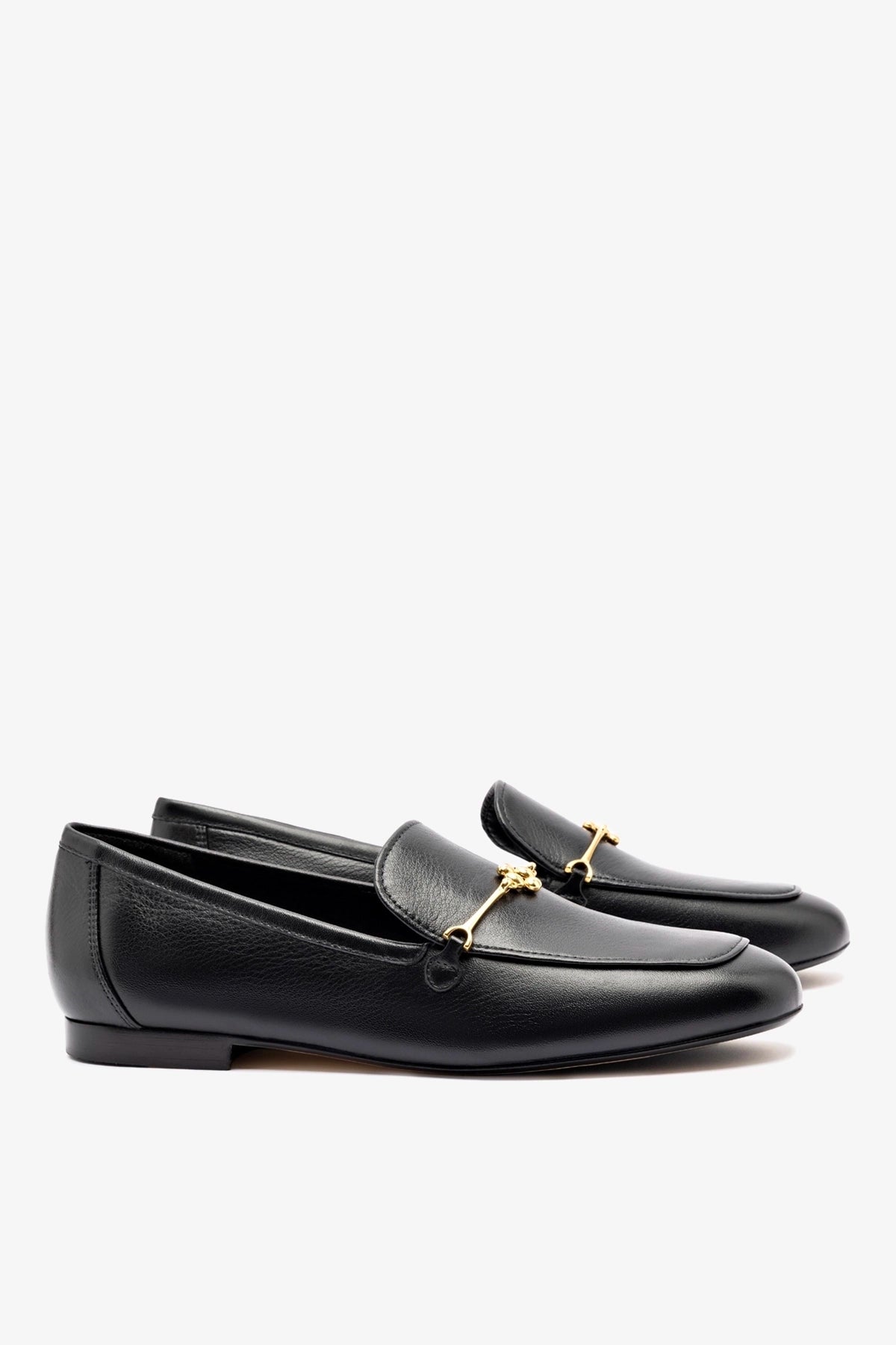 Larroude Katherine Loafer In Black Leather
