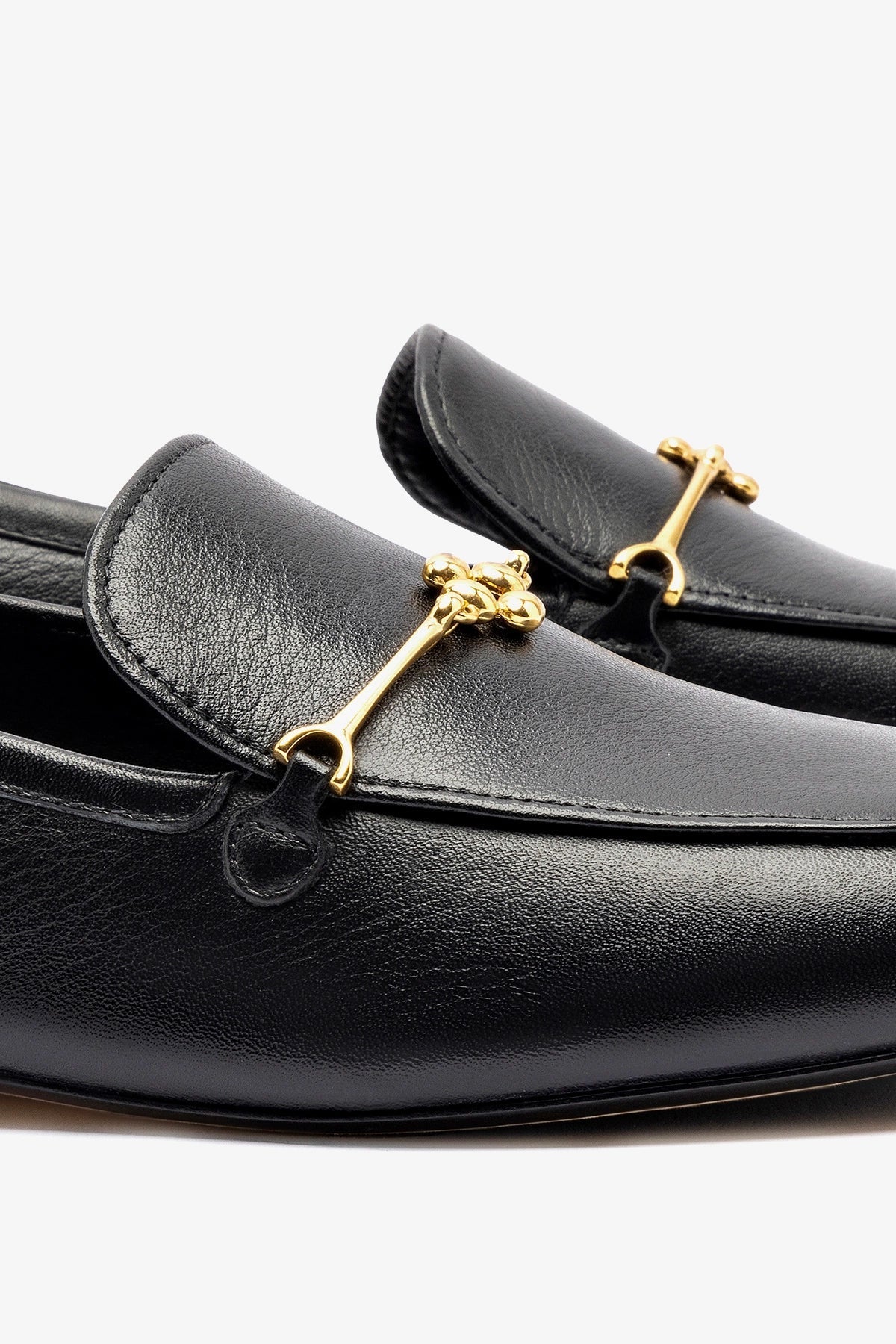 Larroude Katherine Loafer In Black Leather