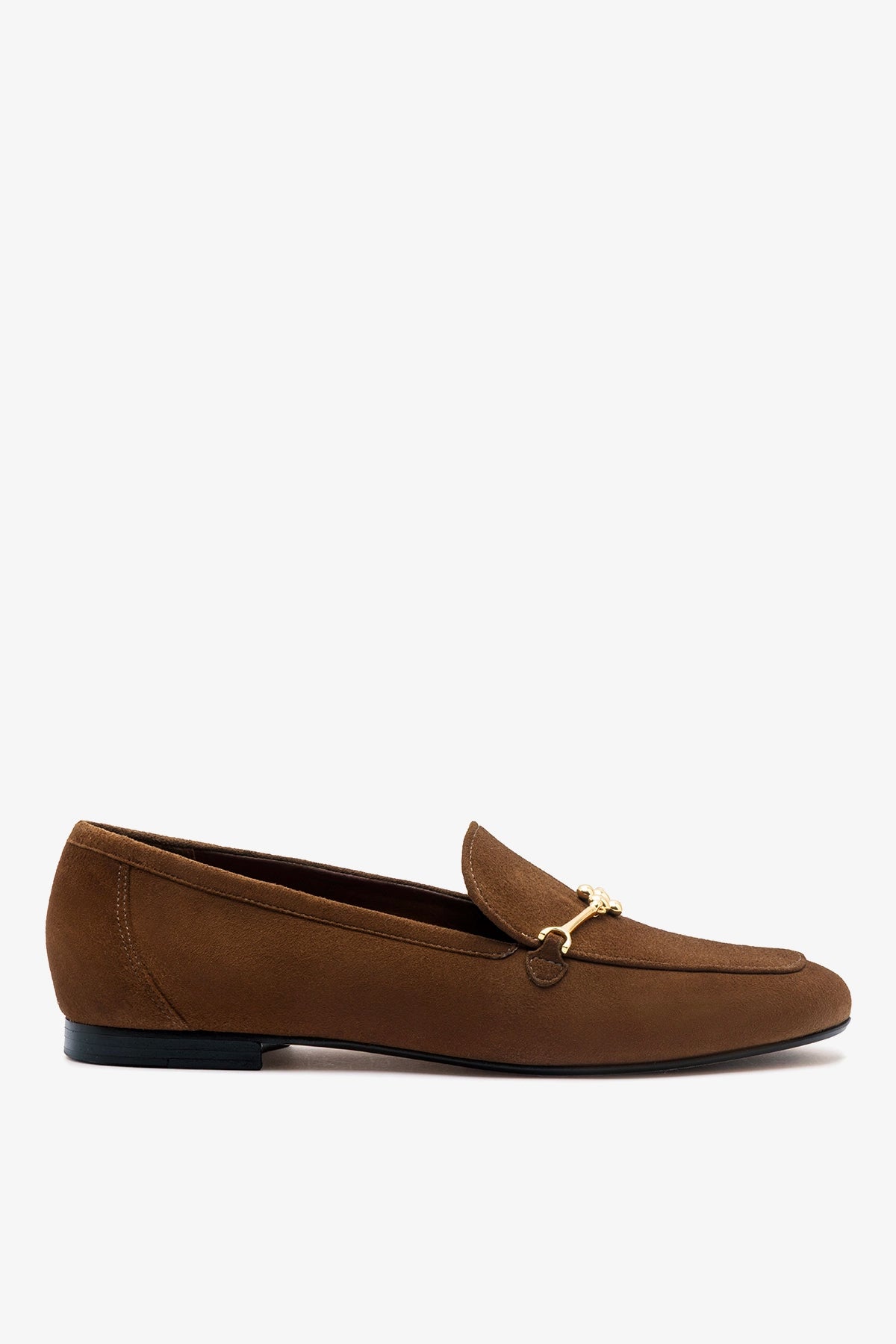 Larroude Katherine Loafer Burnt Umber Suede