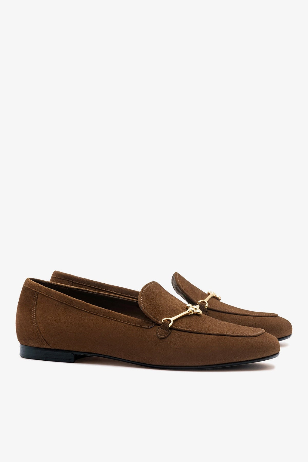Larroude Katherine Loafer Burnt Umber Suede
