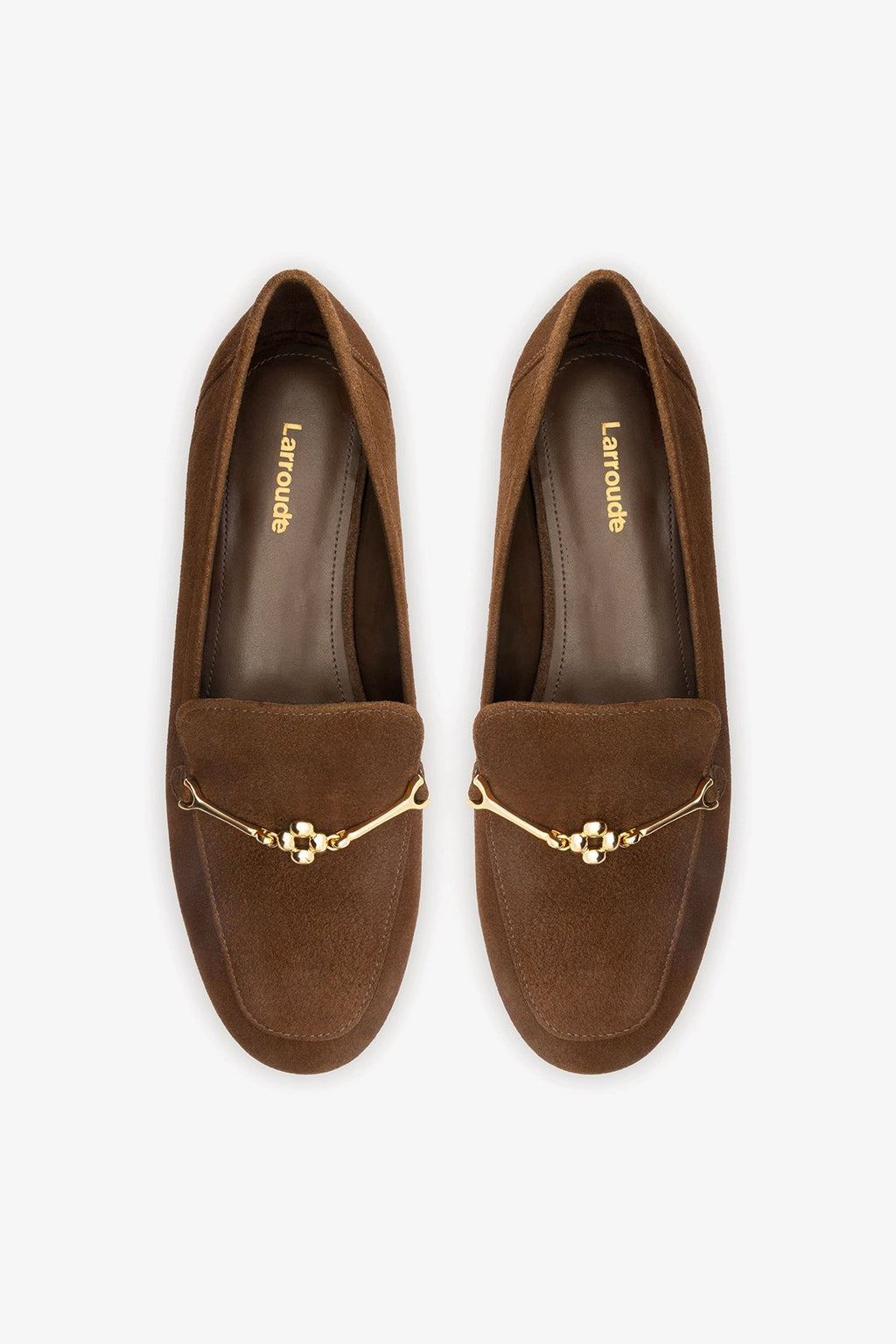 Larroude Katherine Loafer Burnt Umber Suede