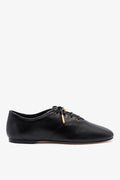 Larroude Liza Sneaker In Black Leather