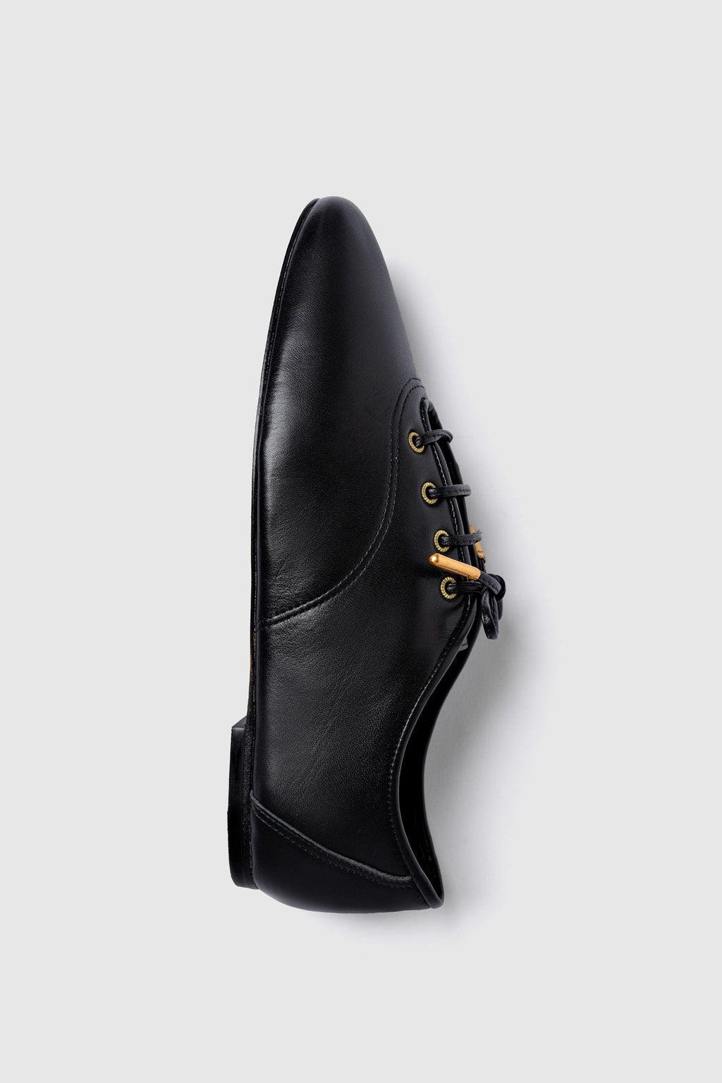 Larroude Liza Sneaker In Black Leather