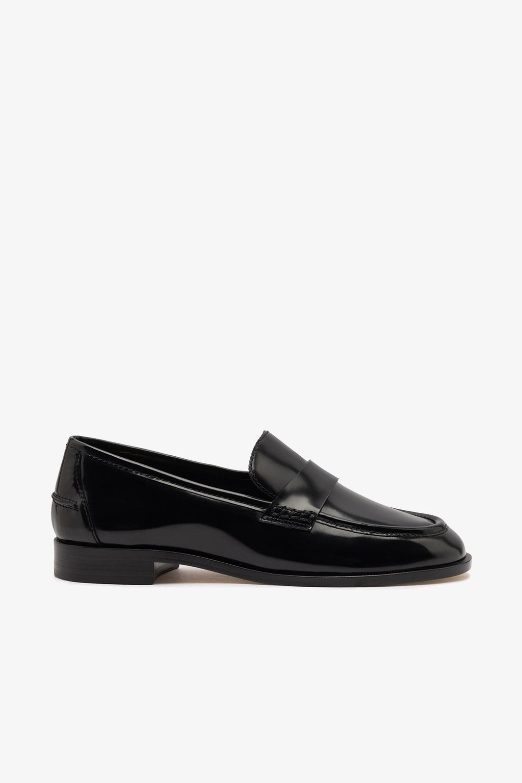 Larroude Larroudé x Parke Loafer In Black Box Leather