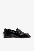 Larroude Larroudé x Parke Loafer In Black Box Leather