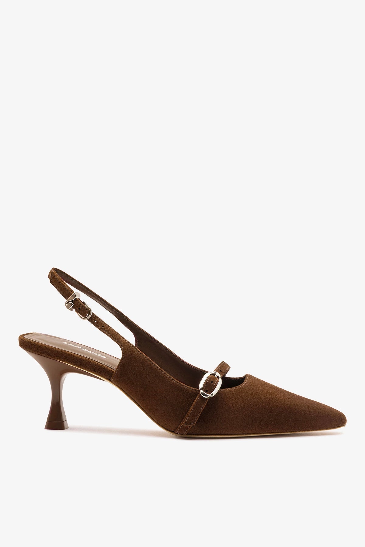 Larroude Ines Pump Burnt Umber Suede