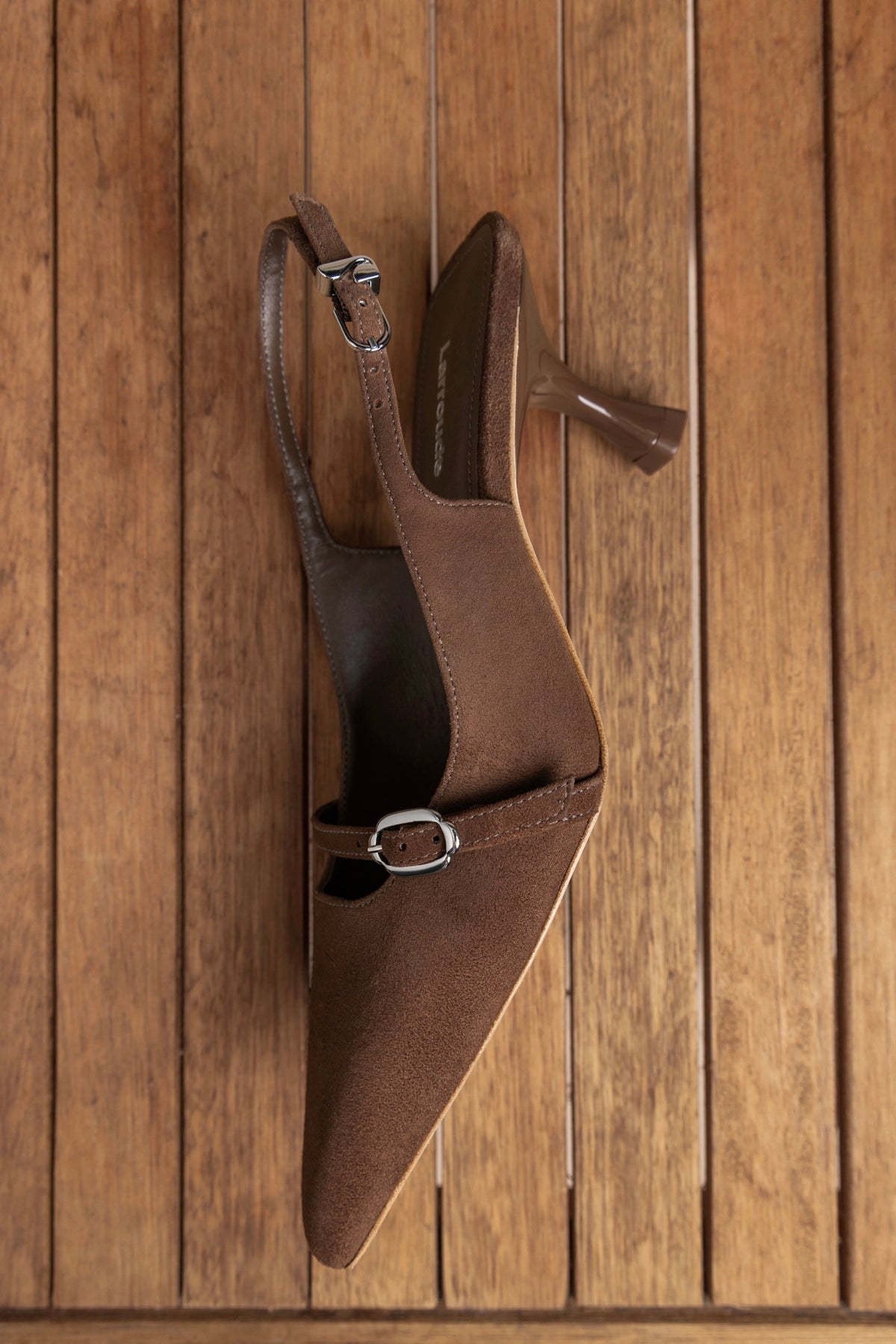 Larroude Ines Pump Burnt Umber Suede