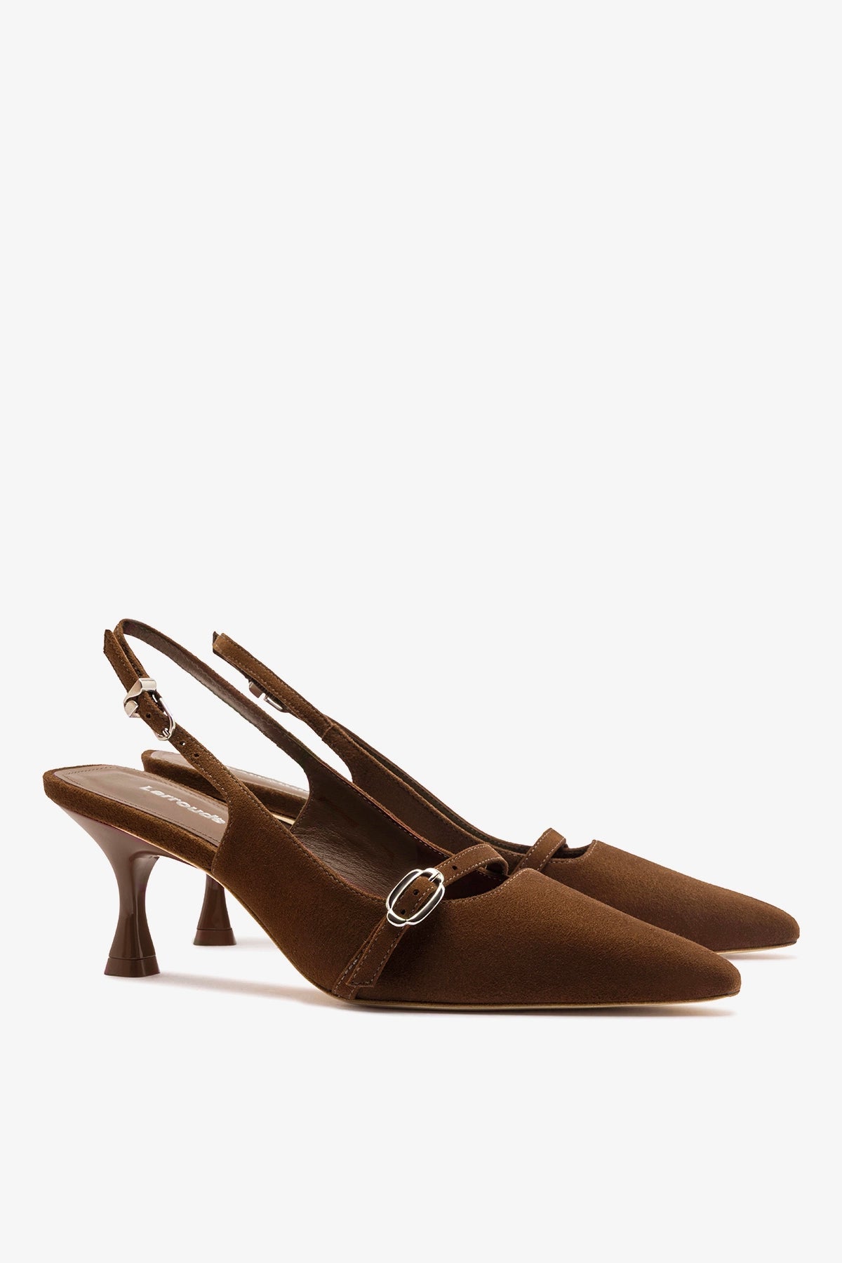 Larroude Ines Pump Burnt Umber Suede