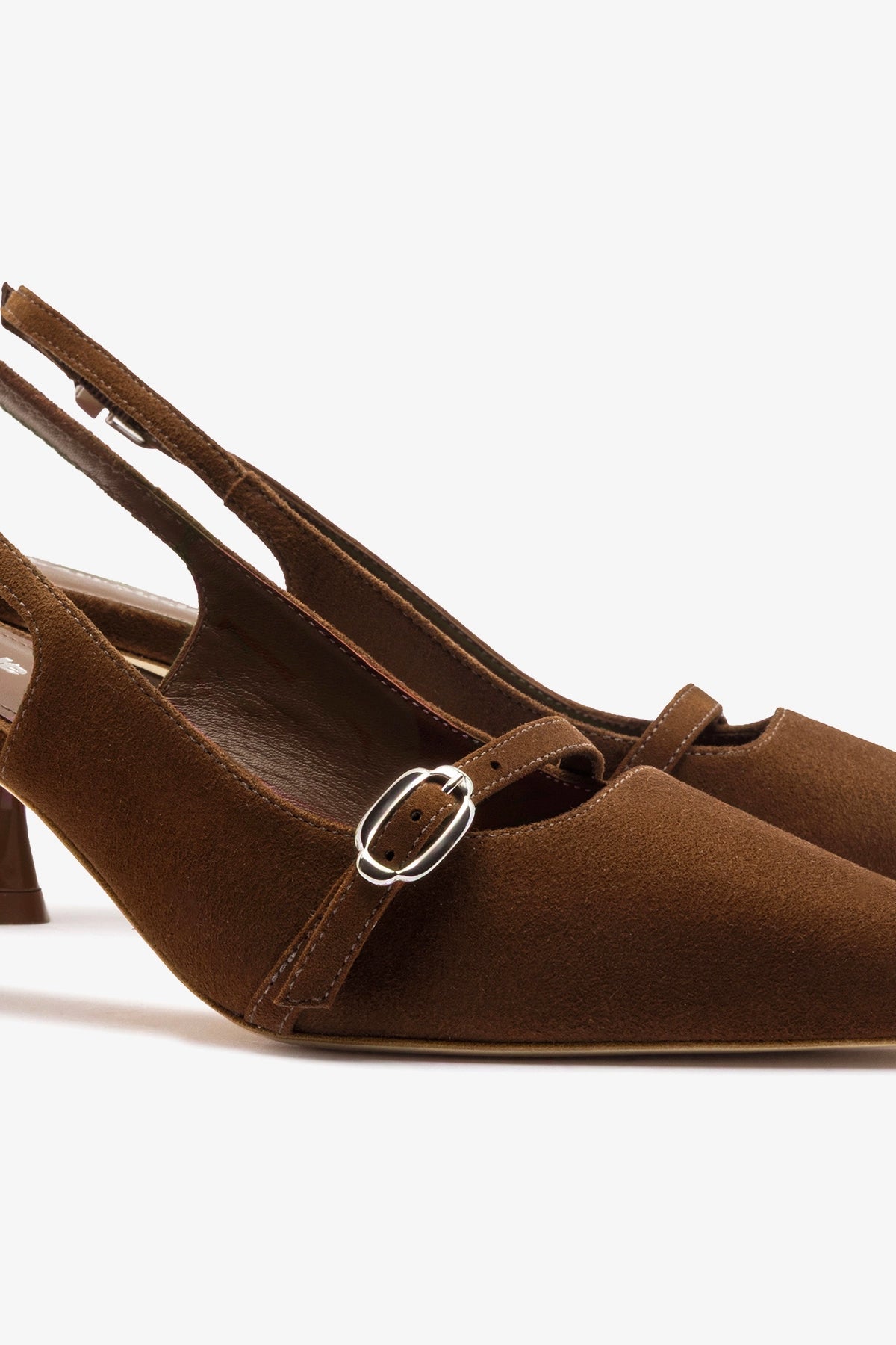 Larroude Ines Pump Burnt Umber Suede