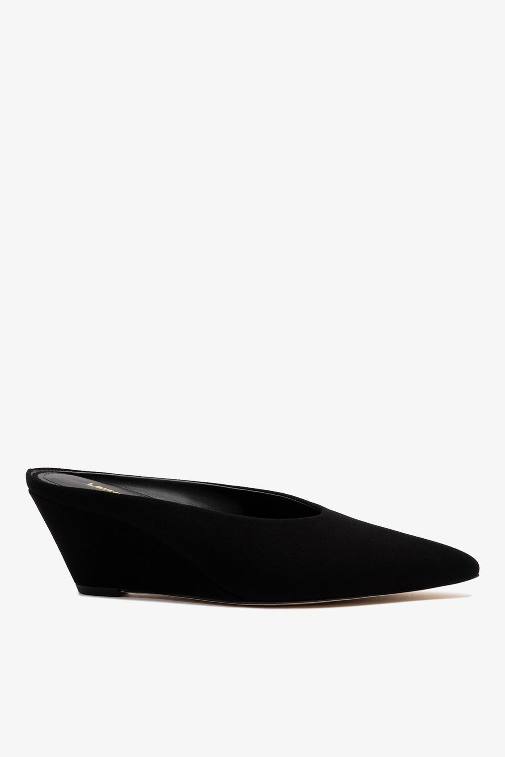 Larroude Loulou Mule Black Suede