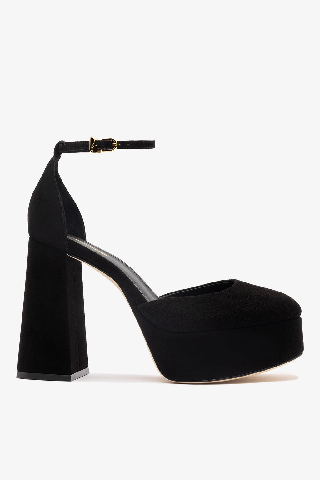 Larroude Ari Pump In Black Suede