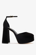 Larroude Ari Pump In Black Suede