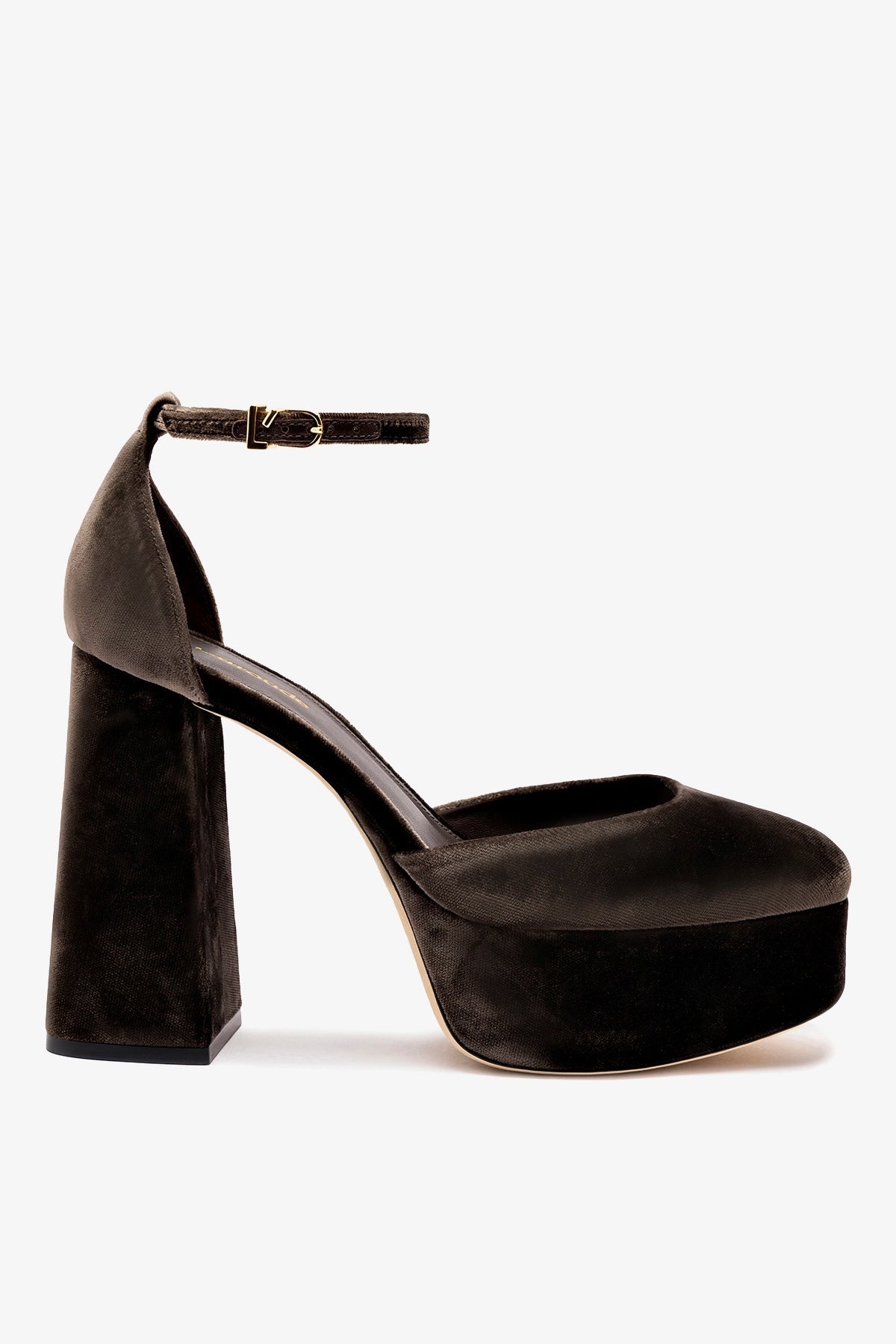 Larroude Ari Pump In Expresso Velvet